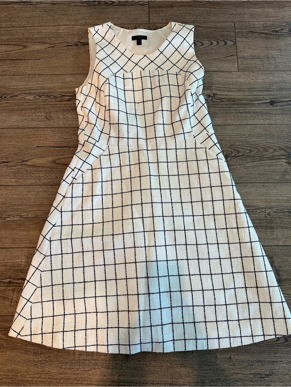 Vintage J. Crew Tweed Suiting A-Line Dress 10